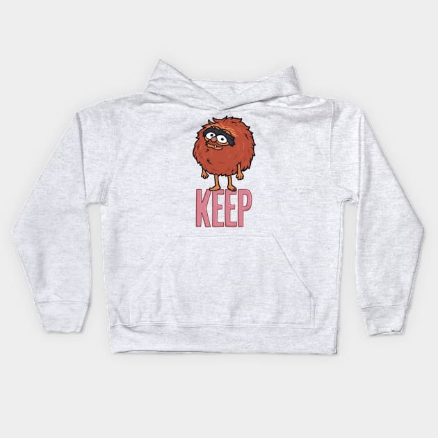 Keep Baby Animal Kids Hoodie by Cam Garrity